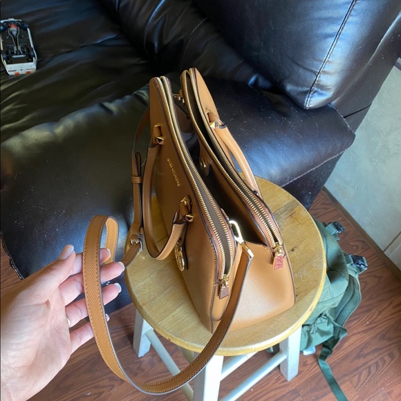 Michael Kors Houston Double Zip Leather Satchel - Picture 3 of 7